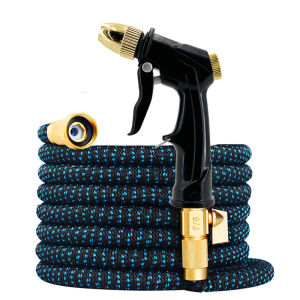 Garden Retractable Magic Hose High-Pressure Water Gun Multi-Mode US3/4 Joint Garden Irrigation Cleaning Supplies