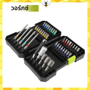 Worx เจาะ Bits Set WA1149 ดอกสว่าน 42 ชิ้นสําหรับไขควงไฟฟ้า ไขควงหกเหลี่ยม