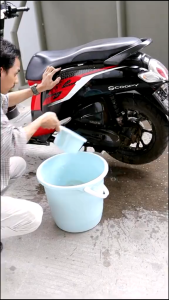 BERGARANSI SEATEN Semprotan Jet Alat Cuci Motor Mobil tanpa listrik steam tekanan tinggi PT008-01