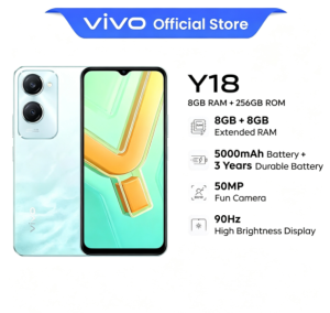 vivo | 2026 New official VIVO Y18 8+256GB 90Hz 5000mAh High-Performance Smartphone - Unlocked for Global Use