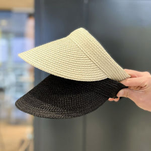 Summer New Arrival Straw Topless Hat Children Easiest for Match Sun-Proof UV Protection Travel Cycling Visor Sun Hat