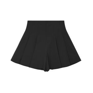 Peoleo Black A-Line Mini Skirt High Waist Slimming Short Skirt for Small Stature Women Autumn New Style Fashionable Youthful