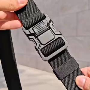 TUSHI Genuine Tactical Belt Quick Release Outdoor Belt Soft Real Nylon Sports Accessories Men And Women Plastic Buckle Belt