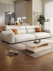 Slandi | Italian Minimalist Cat Scratch-Resistant Technological Fabric Sofa