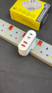 EU/UK BUDI 40W Dual QC and Dual USB-C PD Wall Charger