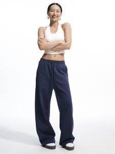 Spring Summer Casual Womens Banana Pants Loose Sweatpants Long Pants Knife Edge Wide Leg Cotton Blend Comfortable Fit