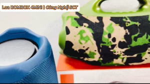 Loa Bluetooth Boombox 4 Mini – Siêu Bass To Âm Thanh Chuẩn Bluetooth 5.4 Pin Nghe 6h - Hỗ Trợ Thẻ Nhớ /USB / AUX