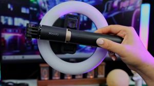 YESIDO SF12 Multi-functional Bluetooth Remote Control Portable Selfie Stick Beauty Ring Light Retractable Tripod Stand 80cm