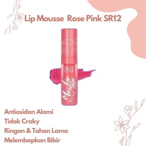 Lip Mousse Cream SR12 Matte Tahan Lama Tidak Luntur Lip Mouse BPOM