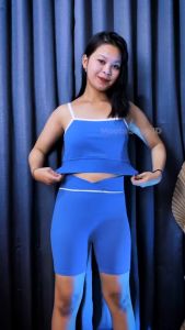 MOOTA Agatha Stelan Olahraga Wanita Baju Senam Zumba Gym Wanita Gym Suit For Women Set Setelan Yoga - 034