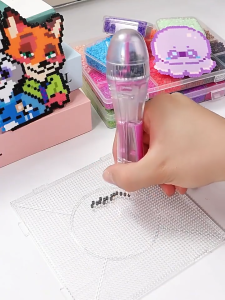 Bead Pen Perler Placement Tool Hama Beads 2.6mm Tip Automatic Press DIY Craft Handmade Kids Creative Gift