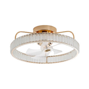 QINGYAO | Luxury Hidden Fan Light for Master Bedroom