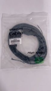 Kabel Power Extension C14 to C13 1.8M 3M 5M 3x1mm OD7.0 1000watt WEBSONG