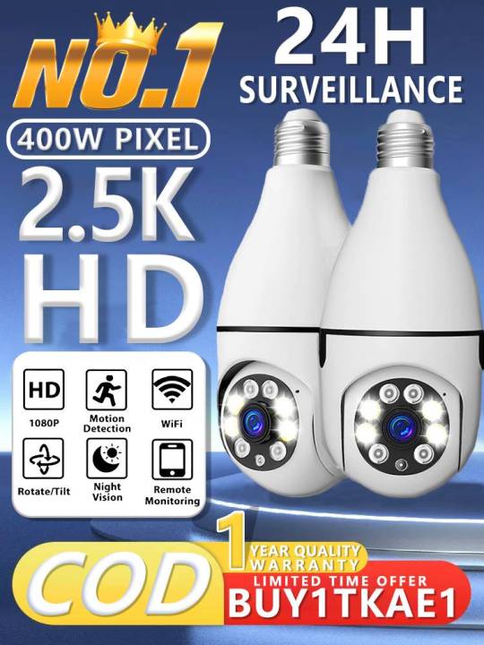 V380 Pro CCTV Camera Wifi Connect to Cellphone CCTV Bulb Buy 1 Take 1 ...