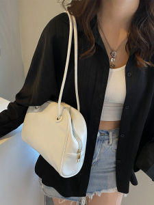 Fashionable Ins Underarm Bag Womens Summer 2025 New Small Square Bag Versatile Handbag Shoulder Bag Soft PU Leather Pure Color