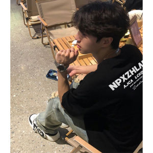 Couples round Neck Short Sleeve T-Shirt Cotton Pure Letter Print Loose Fit Casual Summer Fashion Men Women round Neck T-Shirt