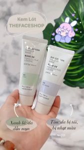 Kem Lót The Face Shop Dưỡng Da Kiềm Dầu Chống Nắng Air Cotton Make Up Base SPF30 PA++ Hàn Quốc 35g
