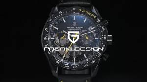 Pagani Design | 2026 PAGANI DESIGN New Luxury Mens Quartz Watches Full Black Luminous Stainless Steel Chronograph Wristwatch Leather Watchband