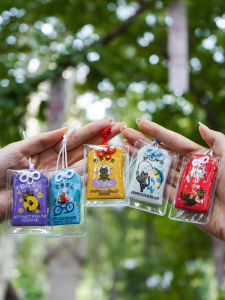 Fuxian Xian Daxingshan Cat Cat Amulet Embroidered Good Luck Bag Mountain Climbing Peaceful Prayer Bag Charm Gift