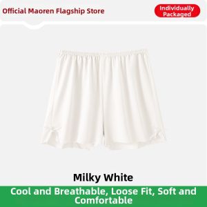 MiiOW | Anti-peeking Base Layer Safety Pants For Women Summer Thin Ice Silk Sleep And Wearable Shorts