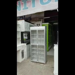 (Sudah Rakit) Lemari Sepatu Alumunium Jumbo / Rak Sepatu Alumunium / sepatu