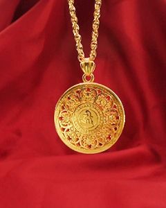 Gorudo Jewellery 999 Pure Gold Eight Treasures 八寶 (Om) Pendant