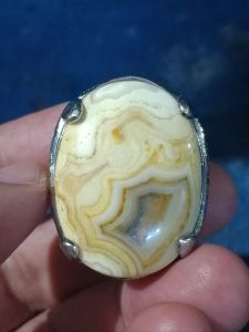 CINCIN BATU AKIK YAMAN MOTIF JUMBO NATURAL ALAMI
