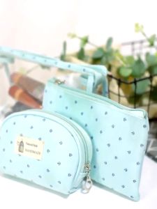 3in1 Transparent waterproof Cosmetic hand bag/pouch