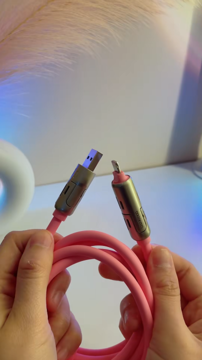 Cáp sạc USB PD GOOJODOQ 4 trong 1 PD240W Type C của sạc siêu nhanh hợp ...