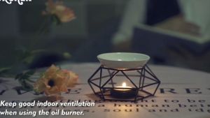 Delicate Romantic Ceramic Tealight Candle Holder Oil Burner Aromatherapy Candle Light Holder