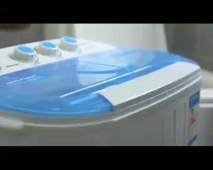 WISSEN Semi-automatic 8KG Double-tub Portable Mini Washing Machine Double-motor washing machine