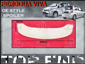 PERODUA VIVA VIVA ELITE OE SPOILER VIVA 2007-2014 OEM SPOILER VIVA BODYKIT VIVA ELITE BODYKIT ABS SPOILER VIVA SPOILER