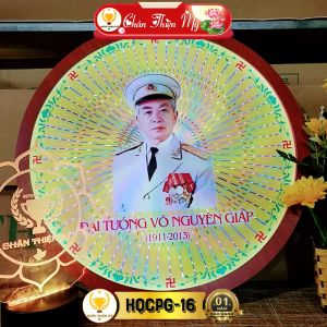 Hào Quang Cơ Phật Giáo Đại Tướng Võ Nguyên Giáp CHÂN THIỆN MỸ Đèn Trang Trí Bàn Thờ Cho Tượng Phật HQCPG-16