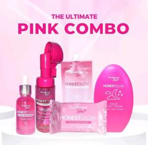 Honest Glow Pink combo skincare set glass skin