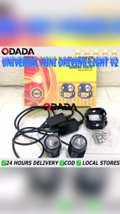 Pair High Quality Mini Driving Light V2 High Low Yellow/White Spot Lights LED Aniti Fog For Universal Cars Motorcycle
