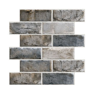 Retro Red Brick 3D Wall Stickers Self Adhesive Thickened BBQ Restaurant Decorative Renovation Waterproof PVC Wall Mural