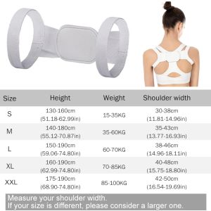 Sports Upper Back Brace Support Belt Adjustable Back Posture Corrector Clavicle Spine Back Shoulder Lumbar Posture Correction
