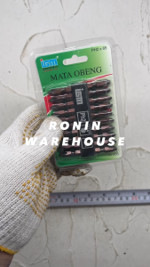 IGM Mata obeng angin bolak balik PH2 x 65 mm (+) plus set isi 10 pcs