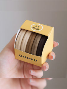 Dây Buộc Tóc Đàn Hồi Cao Dày Dặn Dây Buộc Tóc Đuôi Ngựa Cao Dây Thun Không Đường May Phiên Bản Hàn Quốc Dây Buộc Khăn Lông Đơn Giản Vỏ Da Dây Buộc Tóc Nữ