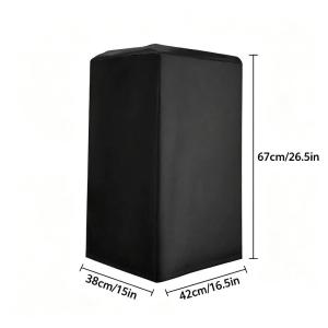 【Y】Black 210D Oxford Cloth Speaker Covers Durable Water And Dust Resistant Multiple Sizes Available for Home Theater