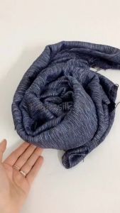 Khăn quàng cổ chất liệu đũi 100% silk màu xám tro mềm mại & ấm áp dùng cho cả nam và nữ