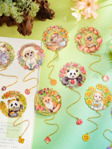 Kẹp Sách Kim Loại Dễ Thương Mignon Pet Garden AR Kẹp Sách Bằng Kim Loại Hình Chú Khỉ Penguin Và Thỏ Khăn Quàng Cổ Gấu Brownie