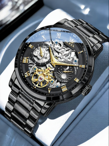 OLEVS | Skeleton Large Dial Automatic Watch