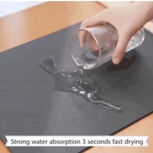 FAST DRY KITCHEN COUNTERTOP MAT MINIMALIST TABLE MAT SINK MAT SINK ABSORBANT MAT UTENSIL DRYING KITCHEN ANTI SLIP DIATOMITE EARTH DRAIN