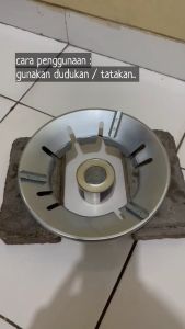 tungku api dan tatakan untuk pemanas makanan catering kompor manual outdoor kemping