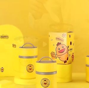 Bilibala Mart Food Soup Warmer S304 Stainless Steel Container / food jar Stainless Steel thermos food jar baby food jar Breakfast Cup food jar