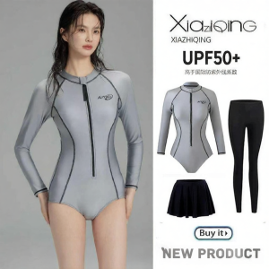 XIAZHIQING | Full Body Conservative Slimming Long Sleeve Sun Protection Swimsuit