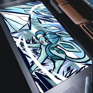 Rubber PC Mousepad Gamer Gaming Mouse Pad 90x40cm P-Pokemon Edge White Locking Edge Desk Keyboard Mat Office Computer Laptop Mat