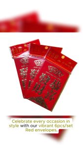 6pcs Set Red Envelopes: Perfect for Occasions Like Christmas & Weddings