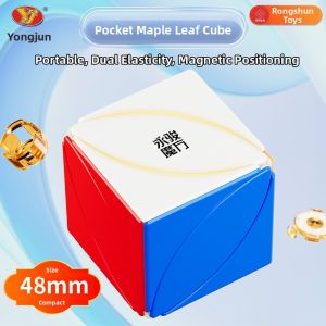 YJ | Mini Maple Leaf Magnetic Speed Cube Puzzle Toy